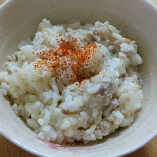 さば缶と味噌マヨの混ぜごはん